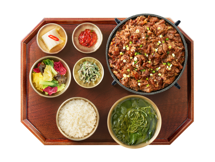 바싹불고기 국반상